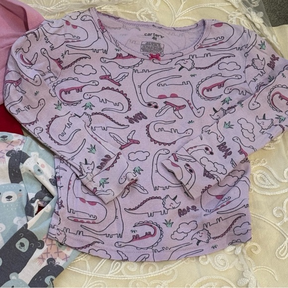 Carter's Blue and Red Long Sleeve Tees - Picture 3 of 13